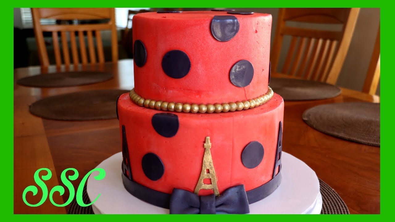 Miraculous tales of ladybug cake