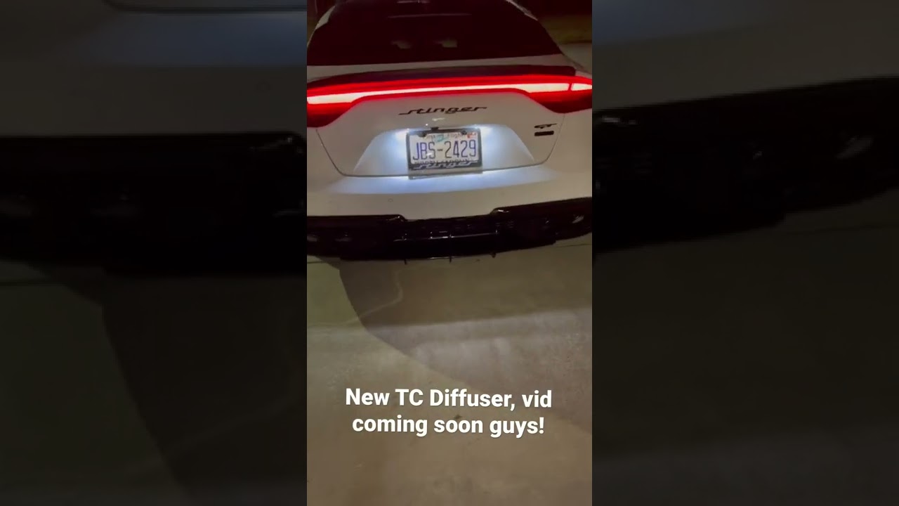 Kia Stinger gt1, tc diffuser, ark downpipes, mbrp exhaust ! Jb4 tuned !!