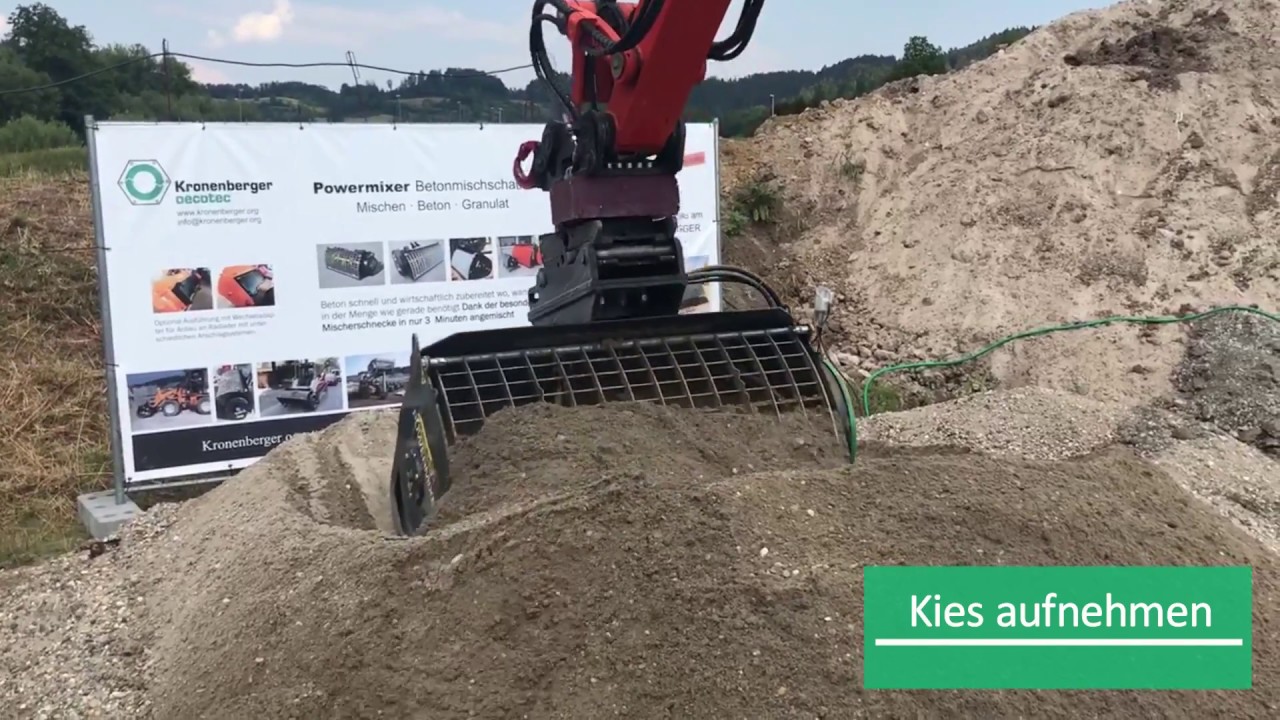 Der POWERMIXER Betonmischer von Kronenberger oecotec