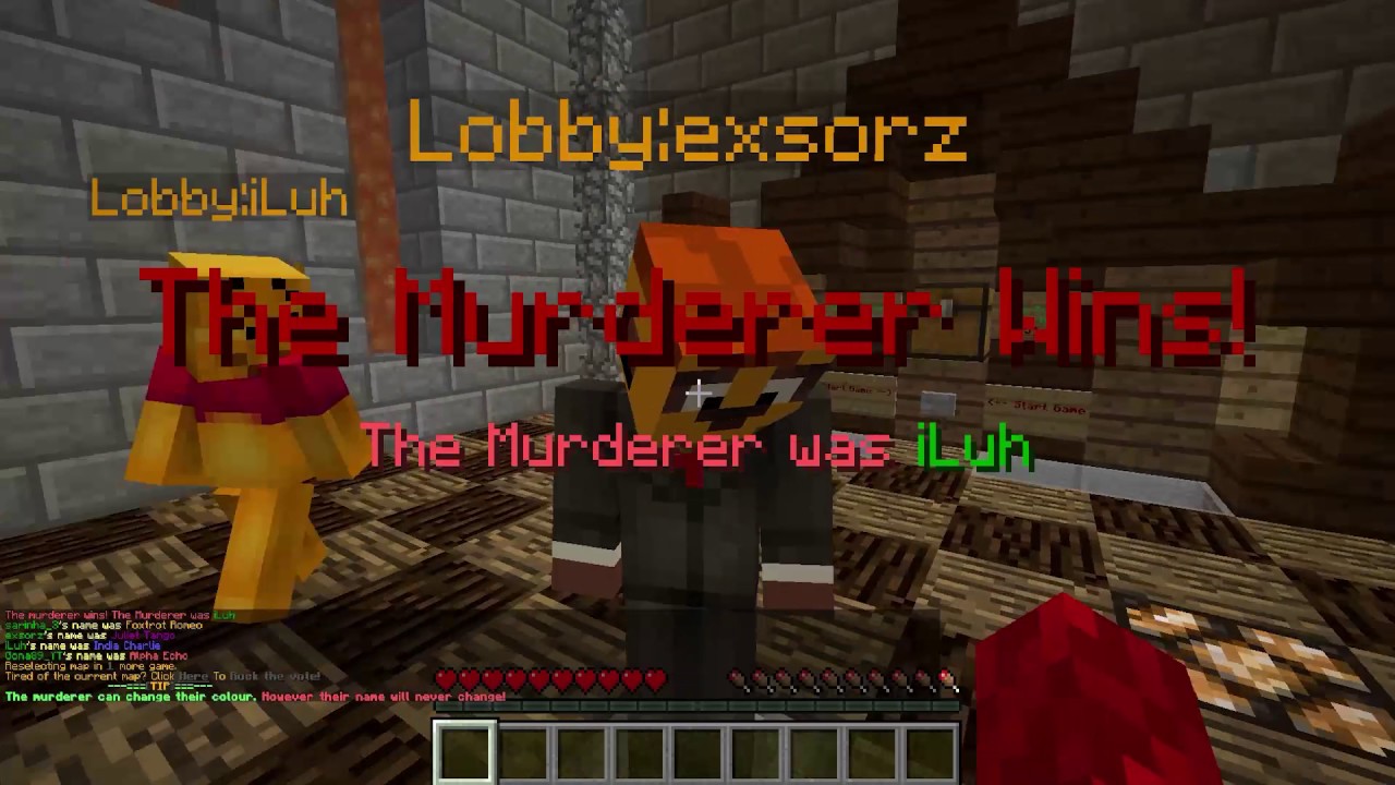 EXPERIMENTOS SOCIALES | MURDER EN MINECRAFT | C/ Gona, Luh Y Exo | SARINHA