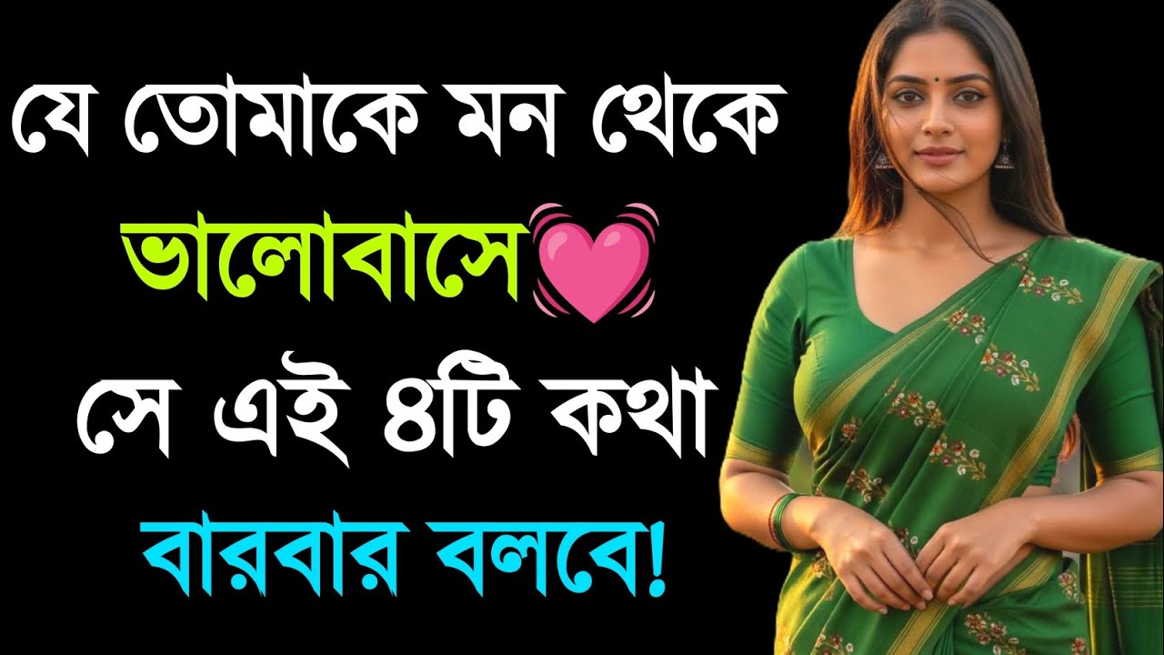 যে মন থেকে ভালোবাসে সে ৪টি কথা বারবার বলবে | Relationship Advice | Love Tips | Bangla Motivation