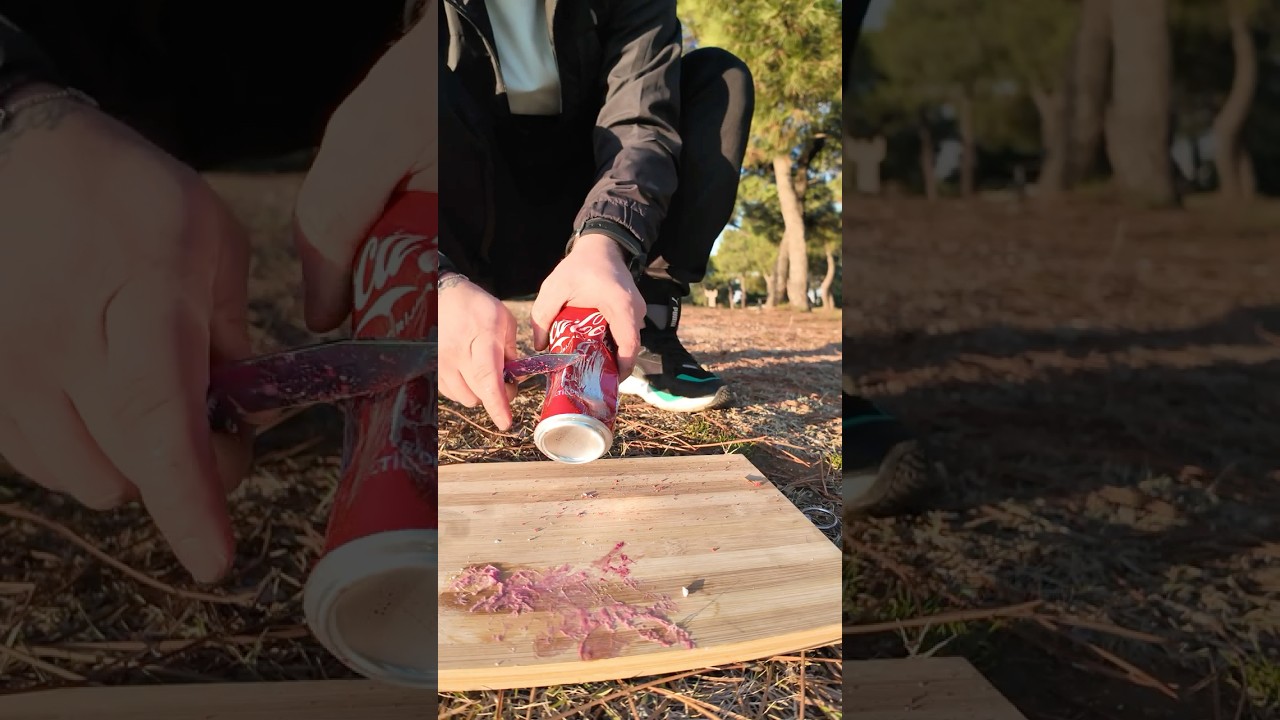 SURVIVAL bushcraft skills: Lifehack with Cola #bushcraft #lifehack #camping #outdoors