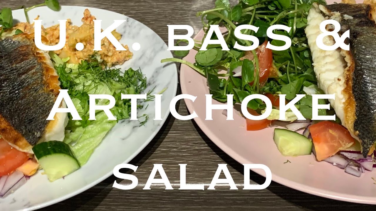 U.K. spearfishing, Making Bass & artichoke salad