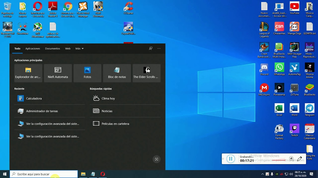 Optimizar Win10 Para Nier A y demás 1.2