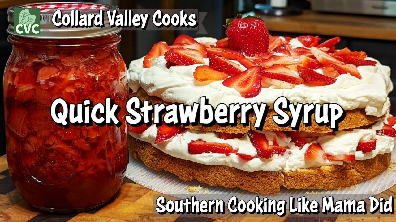Strawberry Shortcake Topping, Old Fashioned Southern Cooks