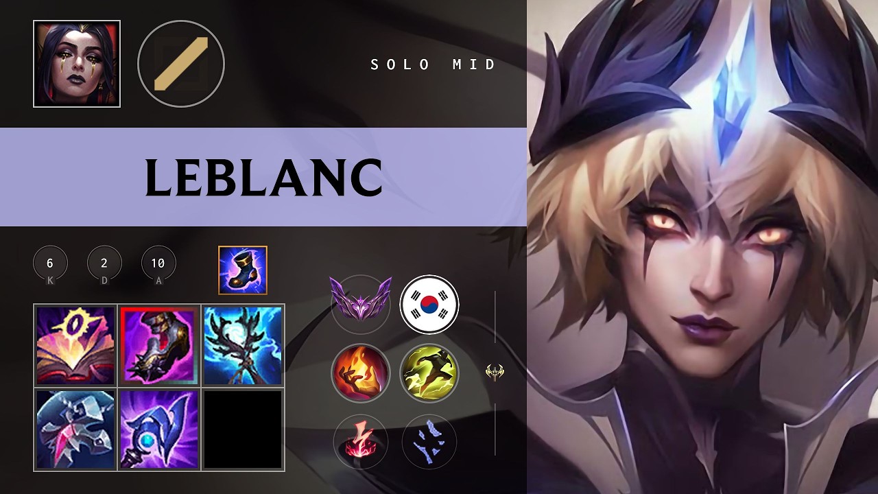 LeBlanc Mid vs Zoe - KR Master Patch 26.10