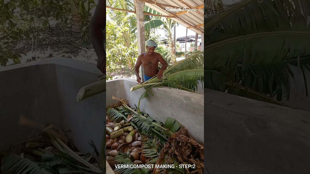 Vermicompost making - Part 2 / How to make Vermicompost compost for Organic farming