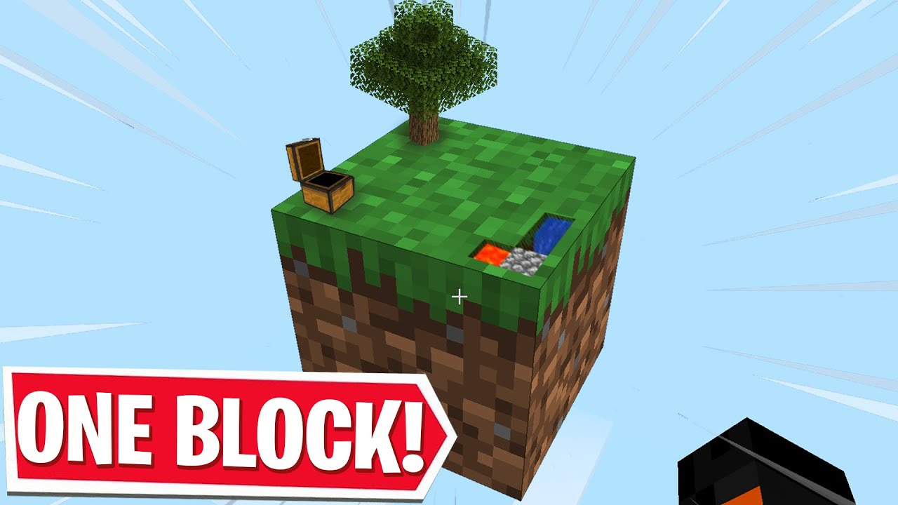 MINECRAFT, BUT YOU ONLY GET ONE BLOCK..
