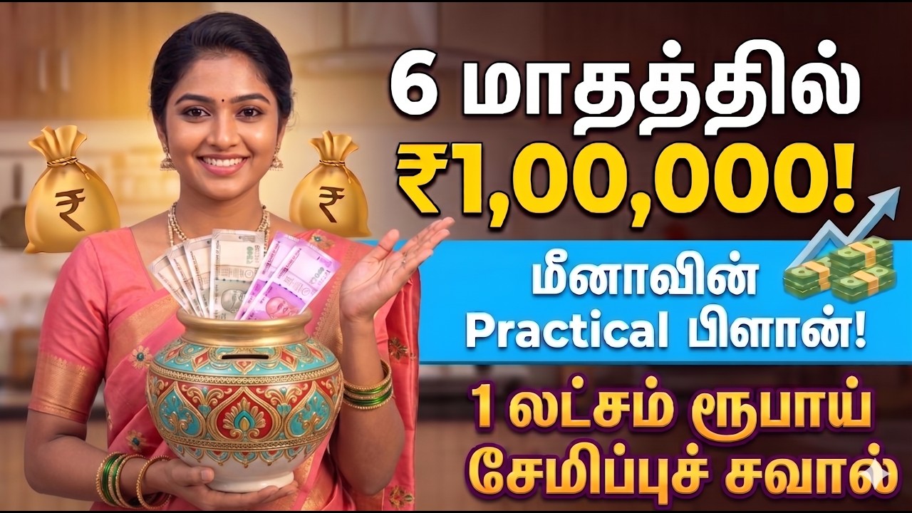 😱1 Lakh Savings Challenge 6 மாசத்துல 1 லட்சம் சேமிப்பது எப்படி? இல்லத்தரசிகளுக்கான சீக்ரெட் பிளான்!