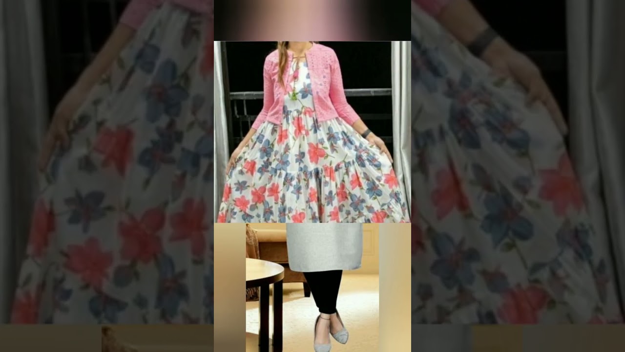 Kurti, stylish jacket wali kurti....