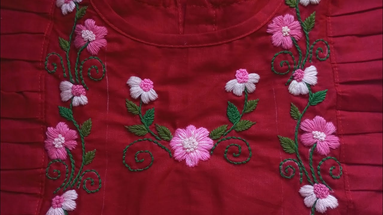 Easy Embroidery Dress Design