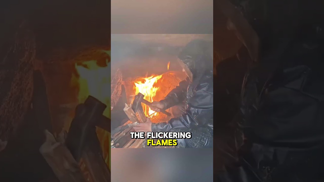 Shelter in Rocks Amidst Snow-Covered Mountains &mdash; Winter Survival ❄️  By @nazaricamping