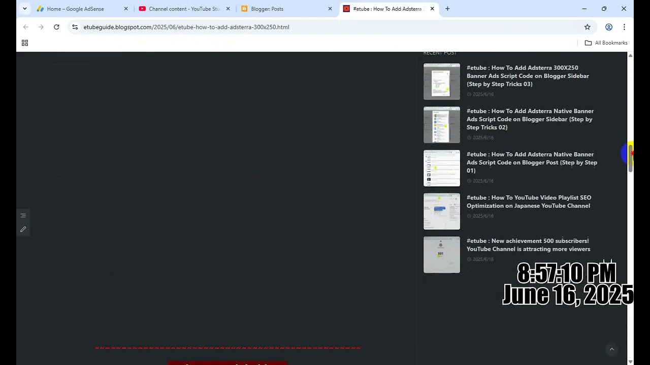 📺 Blogspot Tricks 11: How Embed YouTube Tech Tutorial Video in Blogger Website | Step-by-Step Guide