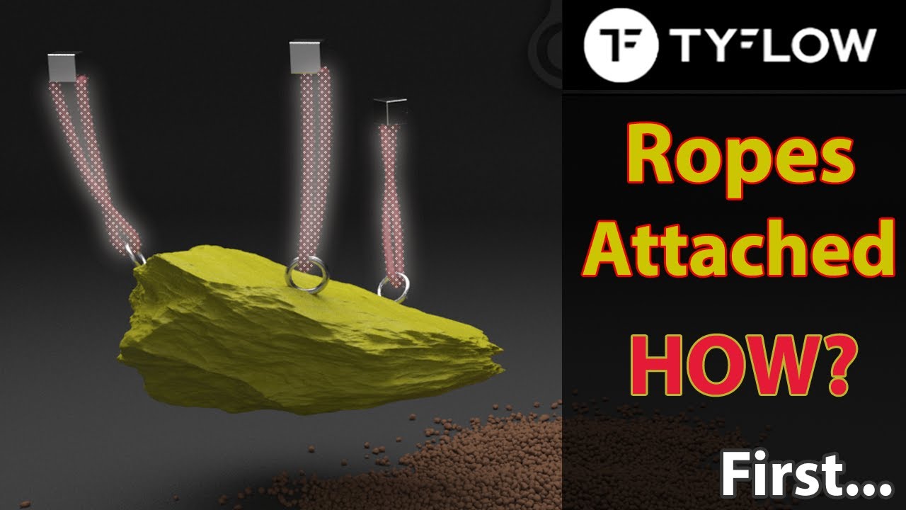 Ropes attached - Tutorial #tyflow #3dmax