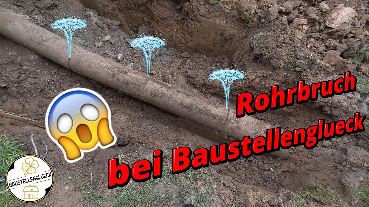 ROHRBRUCH bei BAUSTELLENGLUECK - Jetzt MÜSSEN aber WIRKLICH die PROFIS ran!