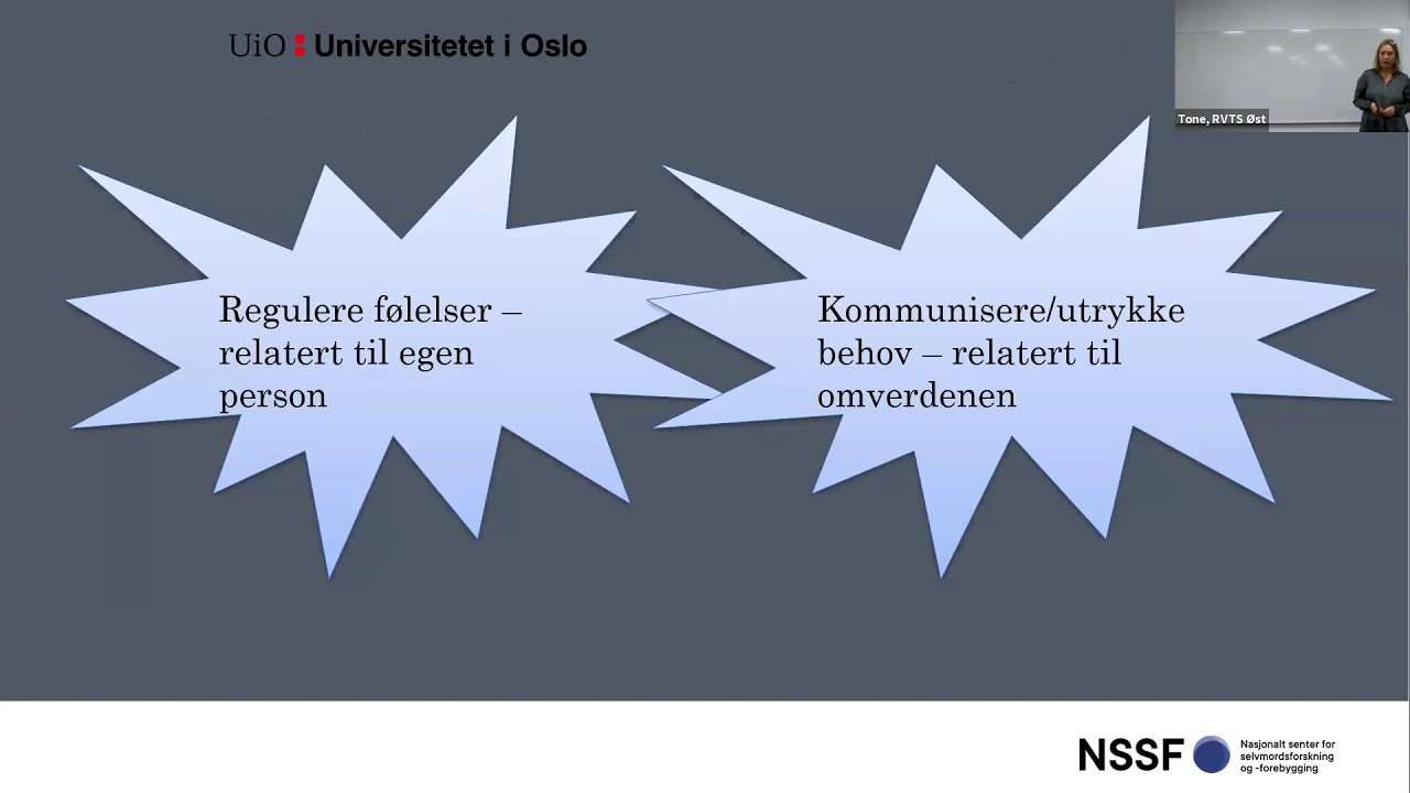 Selvskading og selvmordstematikk i sosiale medier, webinar