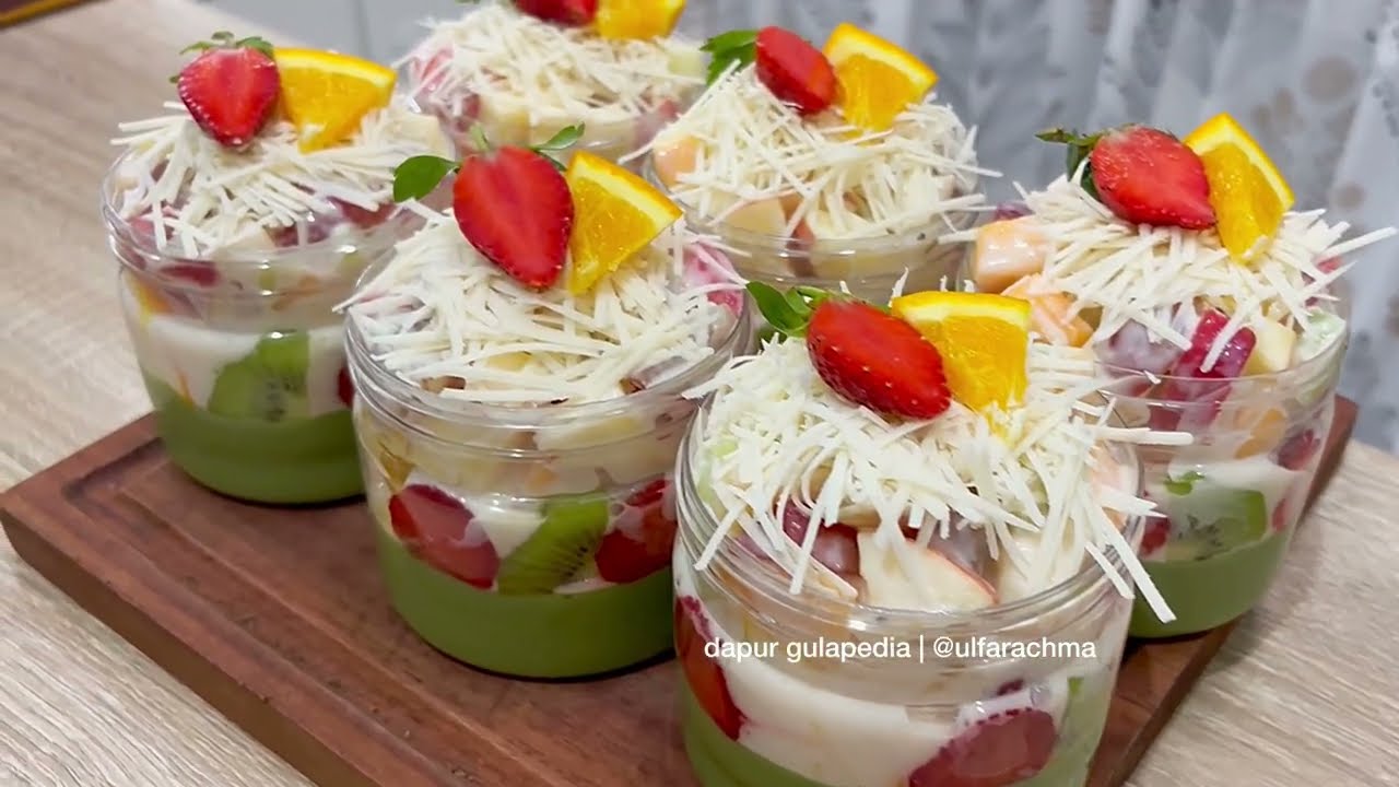 Baru jadi auto LUDES, ENAK BGT! Baru tau Pudding Salad Buah super lembut, creamy, segar, LARIS MANIS