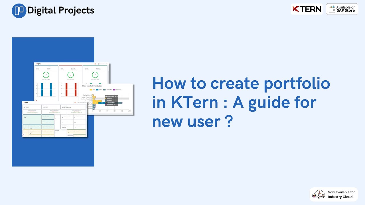 How to create project portfolio in KTern: A Guide for new user ?