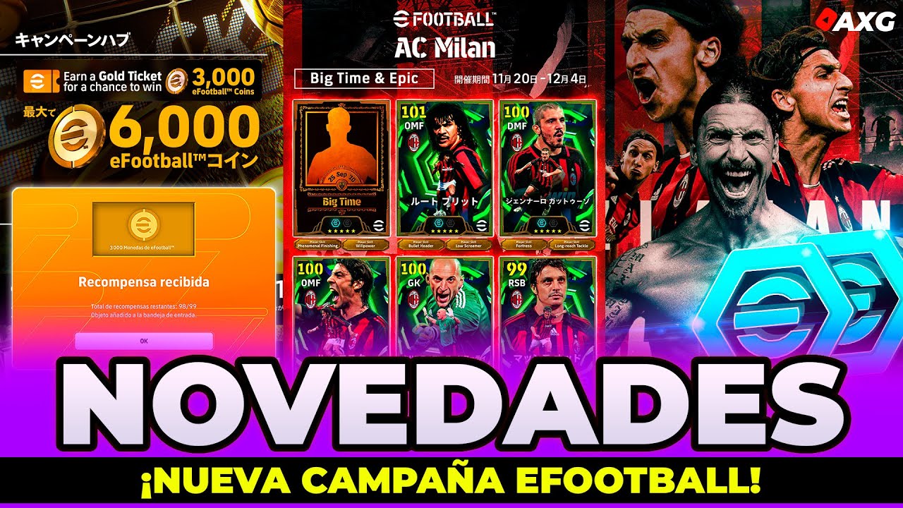 🎁 M&aacute;s 6000 MONEDAS 🎁 &iexcl;TODO sobre la NUEVA CAMPA&Ntilde;A de BLACK FRIDAY eFootball! 🤯 Zlatan Big Time 110🔥