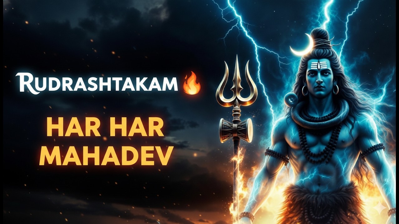 RUDRASHTAKAM 🔱 Shivaratri Special | Powerful Shiva Stotram | Har Har Mahadev