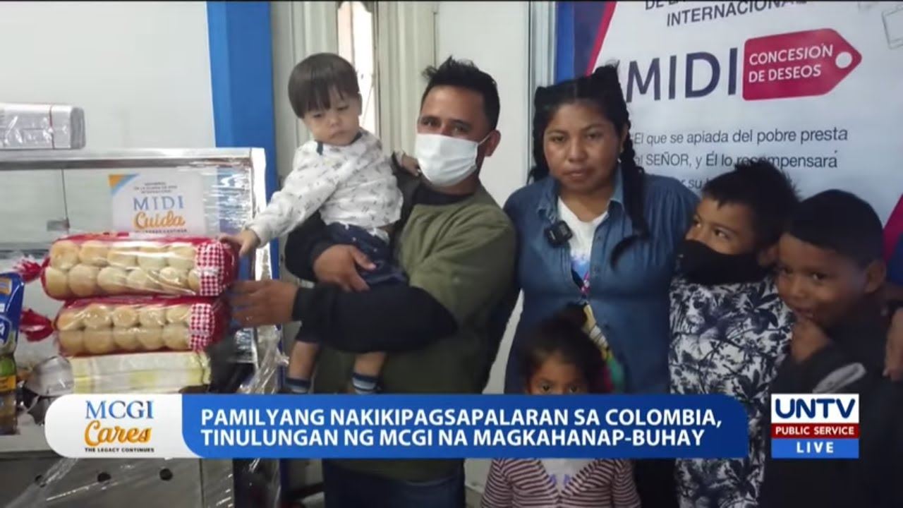 Munting hanapbuhay, tulong ng MCGI sa pamilyang nakikipagsapalaran sa Colombia