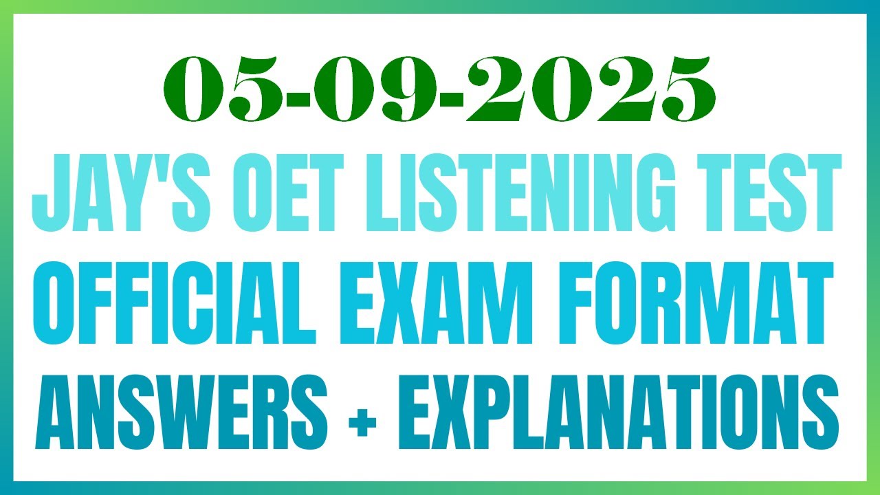 OET READING TEST 05.09.2024 #oet #oetexam #oetnursing #oetlisteningtest