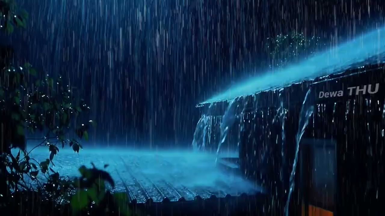 Dark Rainy Night Storm 🌙 Relaxing Rain Sounds for Sleeping