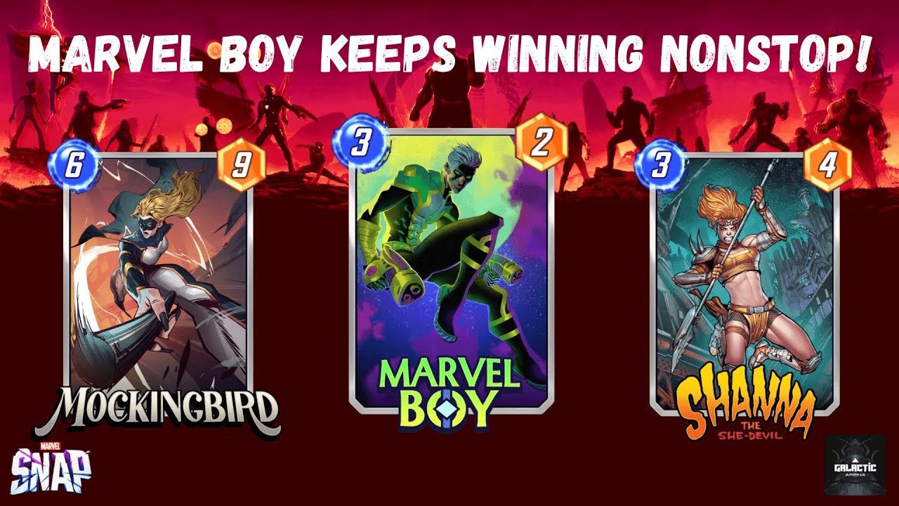 MARVEL BOY + MOCKINGBIRD + SHANNA - The BEST DECK FOR 1 COST CARD 🔥😱 | MARVEL SNAP | 