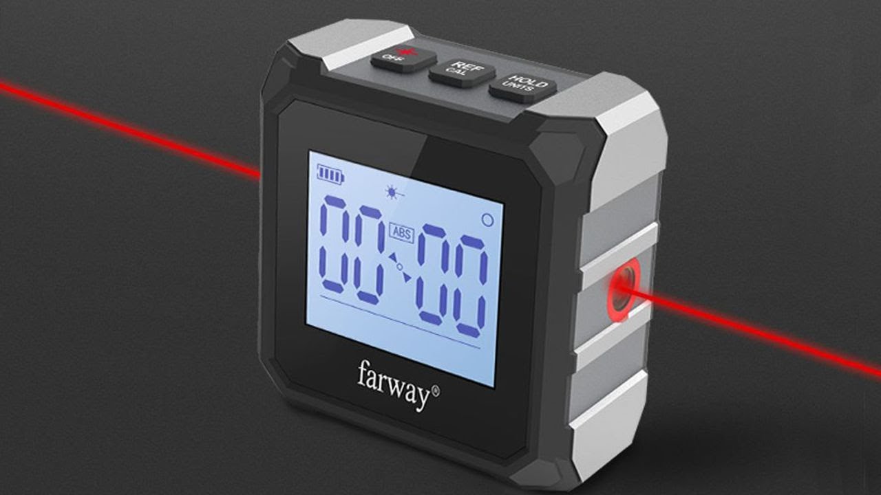 farway GR20 - digital inclinometer with bidirectional marking laser.