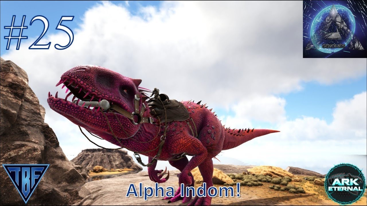 Armored Giga and Alpha Indom! E25 Ark Survival Evolved Modded Ark Eternal Genomes