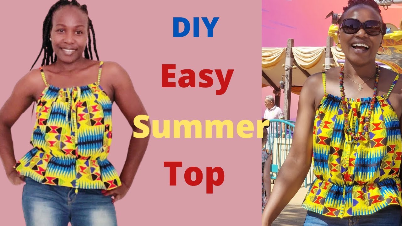 DIY Simple Easy Summer Top ☀️/DIY Top Été Facile 😎