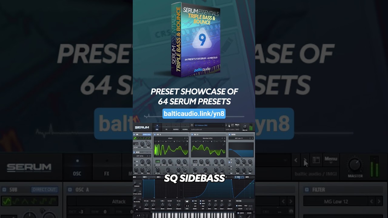 Perfect Bounce & Triple Bass Presets for Serum #presets #musicproducer #edm #dance #download #techno
