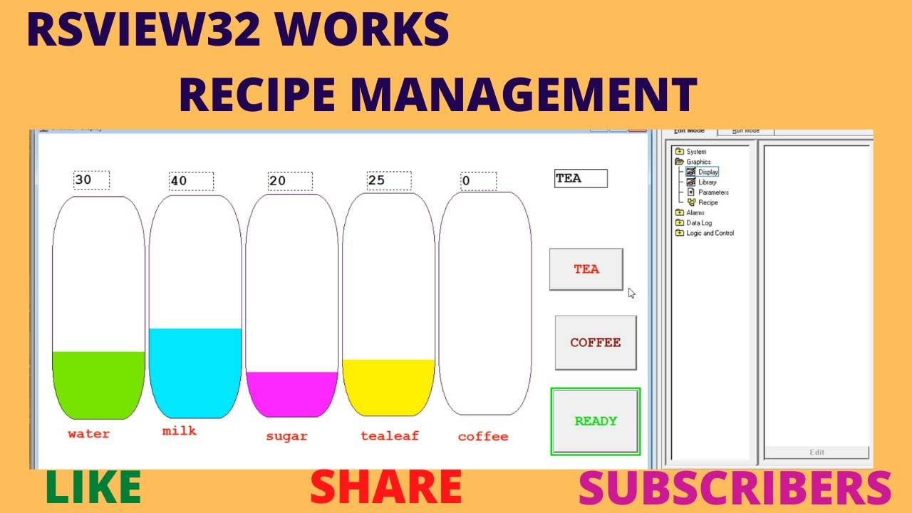 #recipescada #scadaprogramming #scada