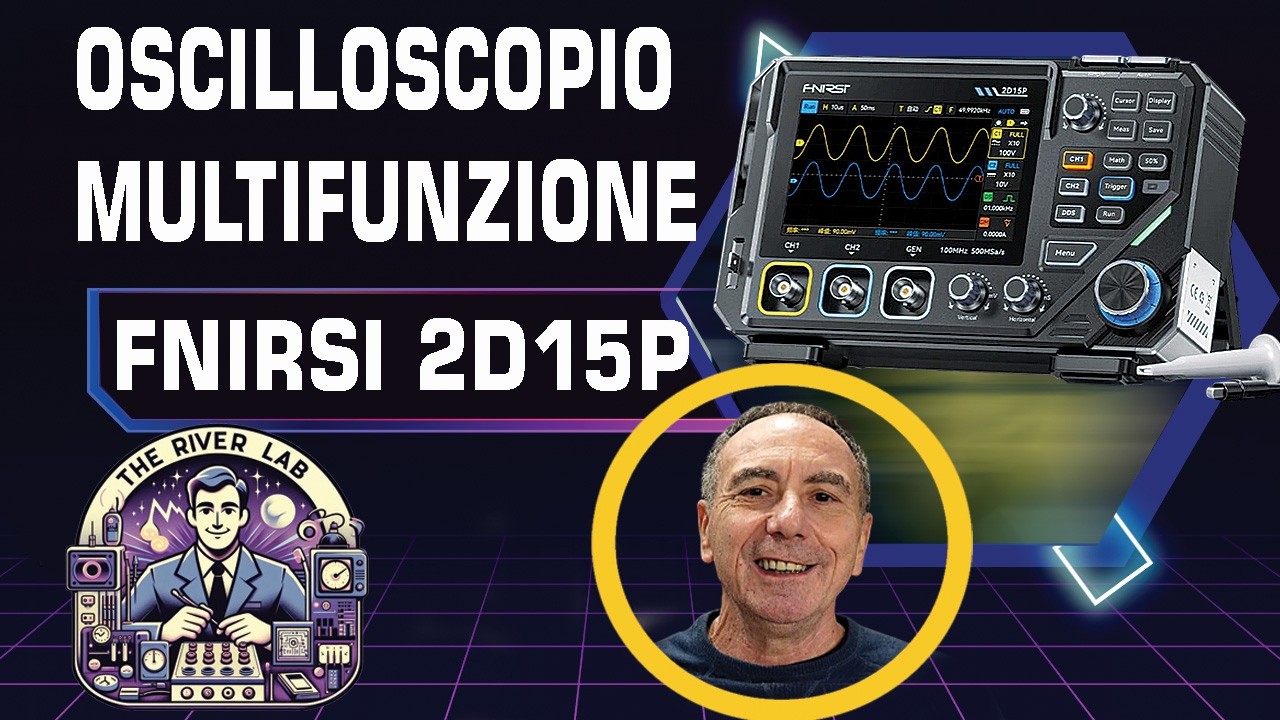 FNIRSI 2D15P OSCILLOSCOPIO MULTIFUNZIONE FACILE DA USARE #elettronica #diy #oscilloscope