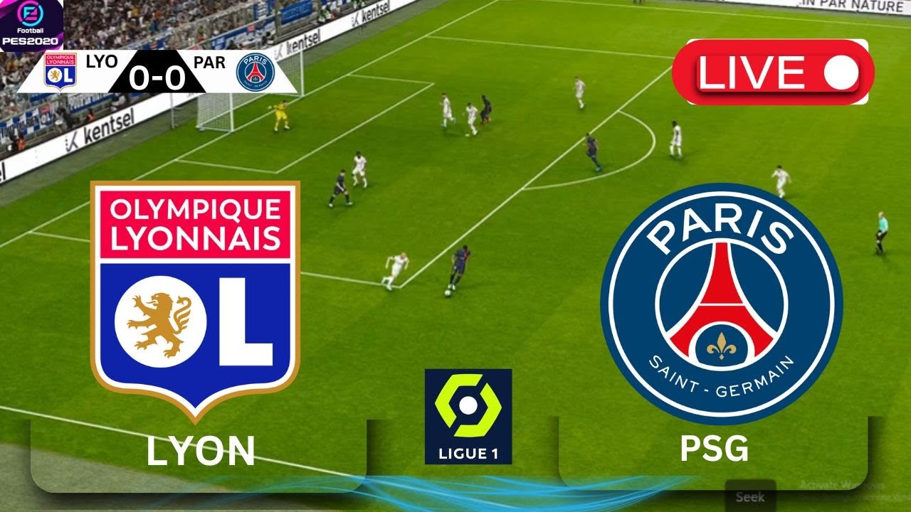 🔴 LIVE: PSG vs Lyon | Ligue 1 2025/26 | eFootball PES 2021 Full Match