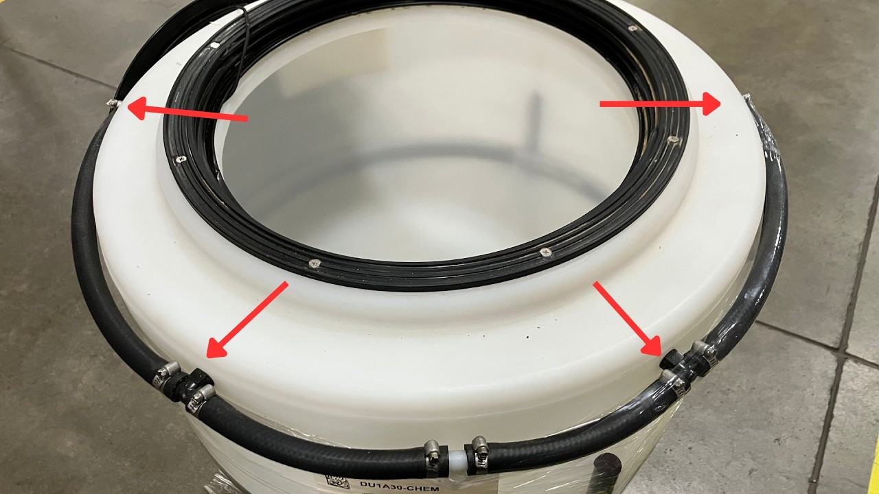 Inductor Tank Rinse Kit - Simple Chemical Mixing Tank Rinse Setup #farming #agriculture #spraying