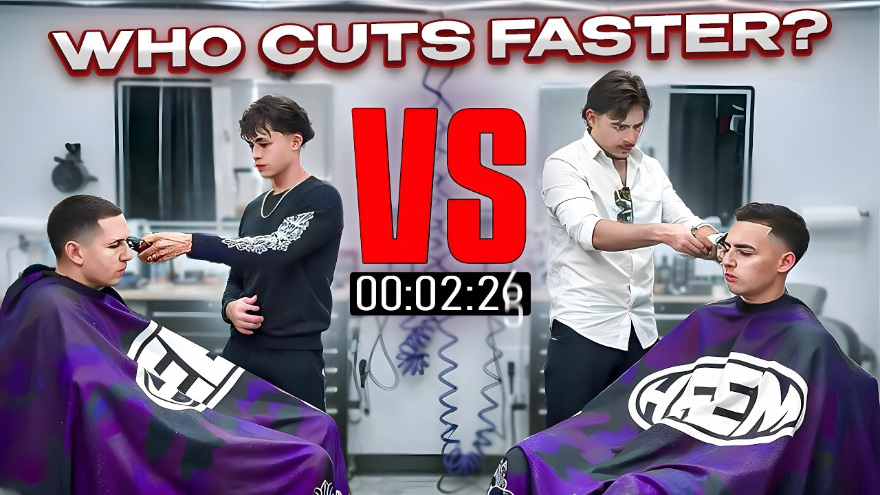 FASTEST HAIRCUT CHALLANGE! (results will shock you)