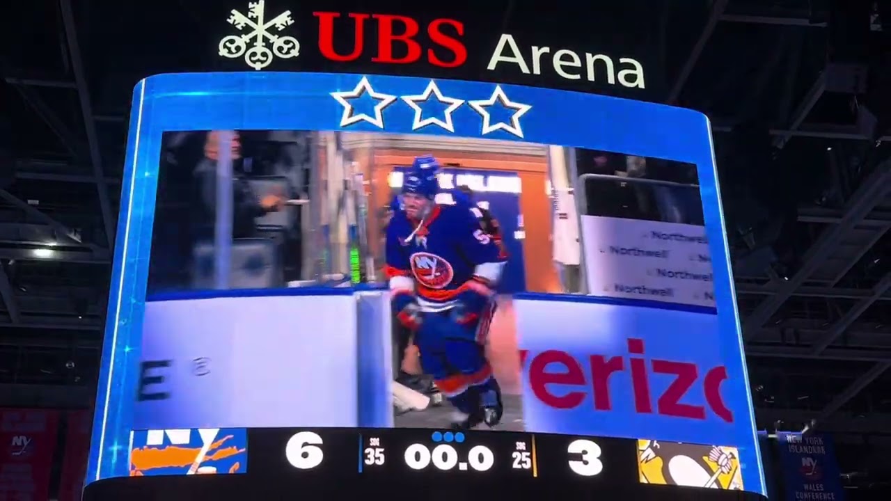 New York Islanders win horn at UBS Arena