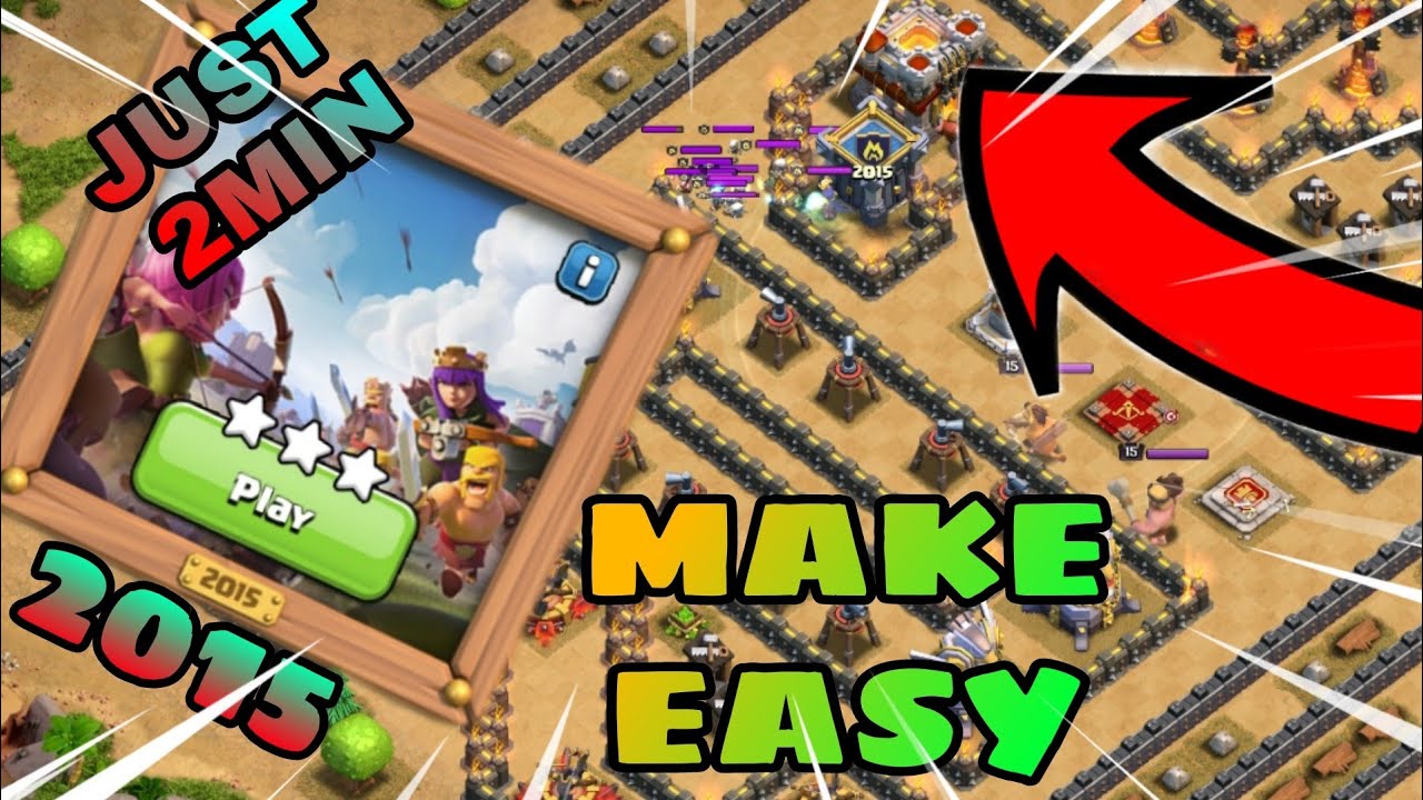 How To Beat 10 Year Anniversary Challenge 2015 - Clash Of Clans