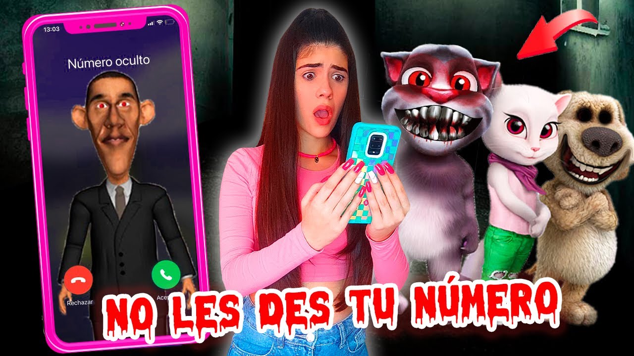 JAM&Aacute;S le digas tu N&Uacute;MERO a las aplicaciones TALKING💀😵 | Ani Cat😻