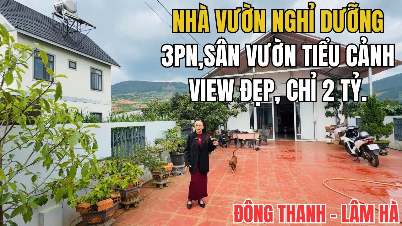 💎 Nhà vườn nghỉ dưỡng 351m² chỉ 2 TỶ.Nam Ban,  30p tới Đà Lạt/Sân bay🌿 Sân vườn – Tiểucảnh view đẹp