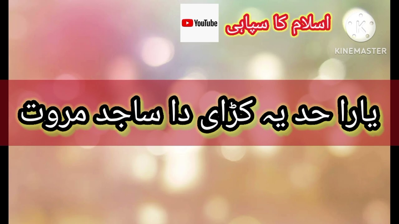 ساجد مروت نے کمال کی شیری کی ہے