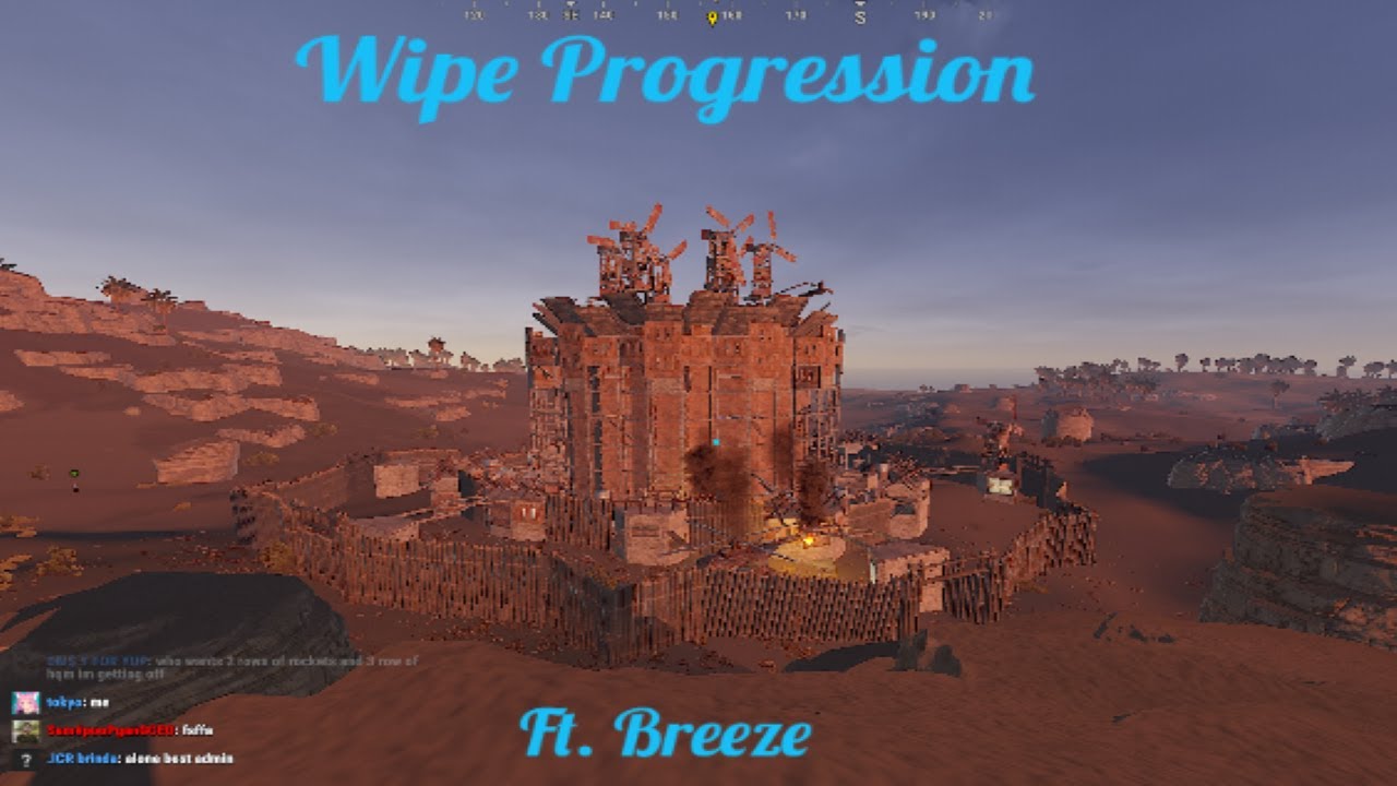 RUST | BREEZE WIPE PROGRESSION | BUILDER POV | 15 BOXES OF AKS
