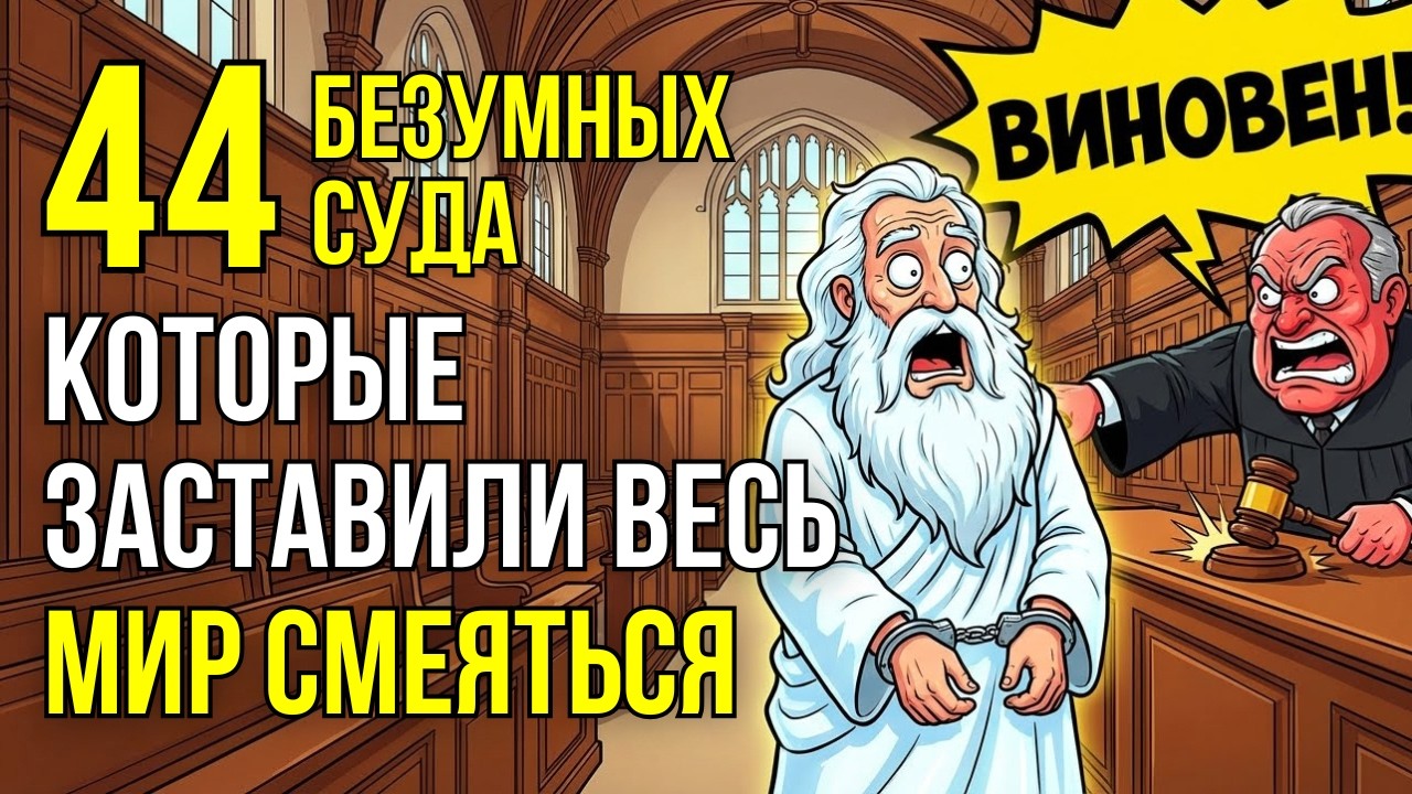 44 АБСУРДНЫХ ДЕЛА: От иска против Бога до суда с самим собой
