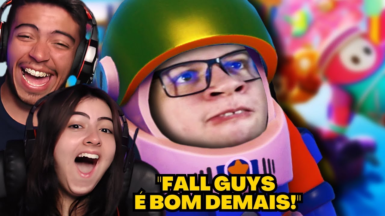 (Games EduUu) ME DERRUBARAM AQUI Ó! - Fall Guys | REACT