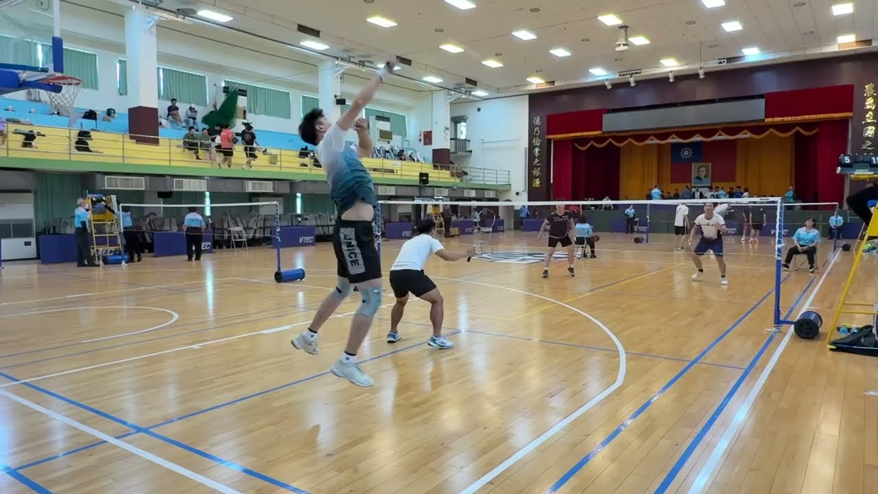 第61屆六堆運動會 社會男子雙打 預賽 美濃區 王峙錥/溫晉慶 VS 杉林區 石翔文/張明倫