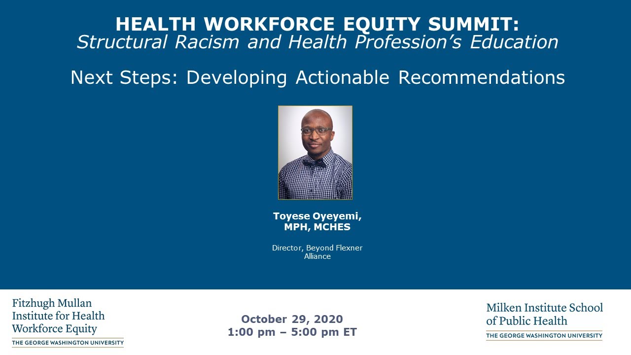 Closing: Structural Racism and Health Profession’s Education