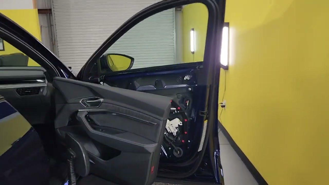 How to remove the door panels on a new Audi E-Tron for a clean Window Tint Job at Tint Man FL