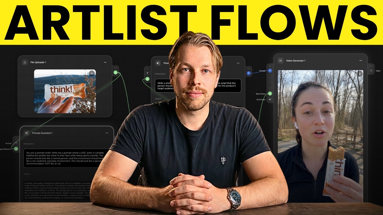 С Artlist Flows создавать AI-воркфлоу стало намного проще...
