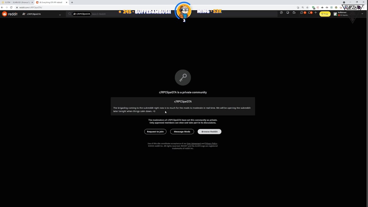 GTA RP Reddit goes Private after Koil reddit podcast | NoPixel 3.0 GTA RP